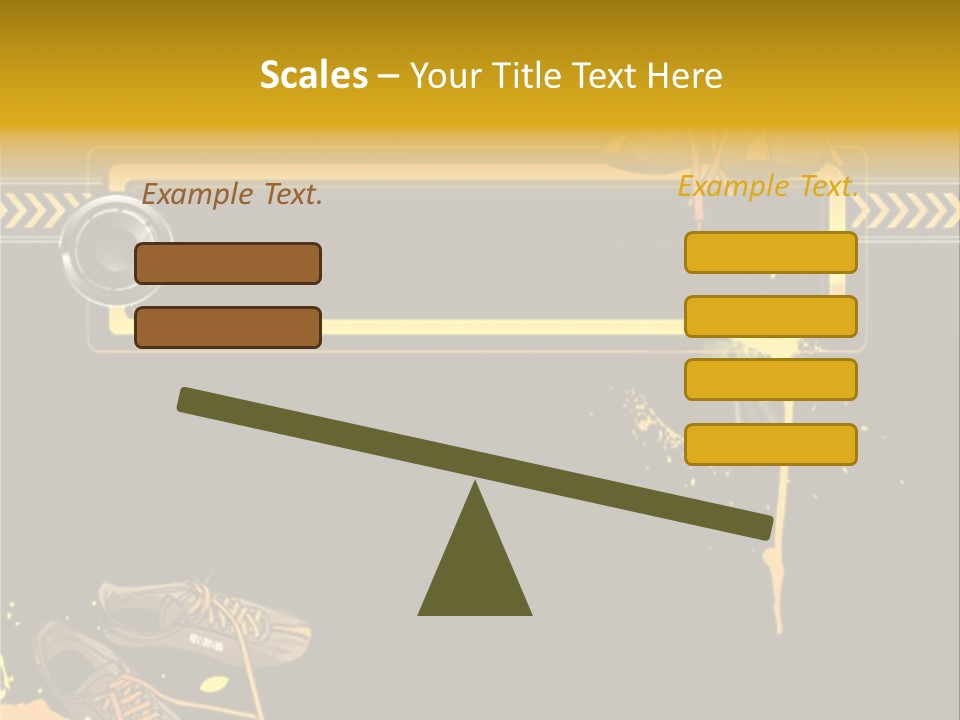 Stains Street Sneakers PowerPoint Template