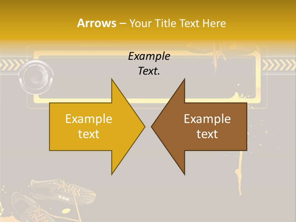 Stains Street Sneakers PowerPoint Template