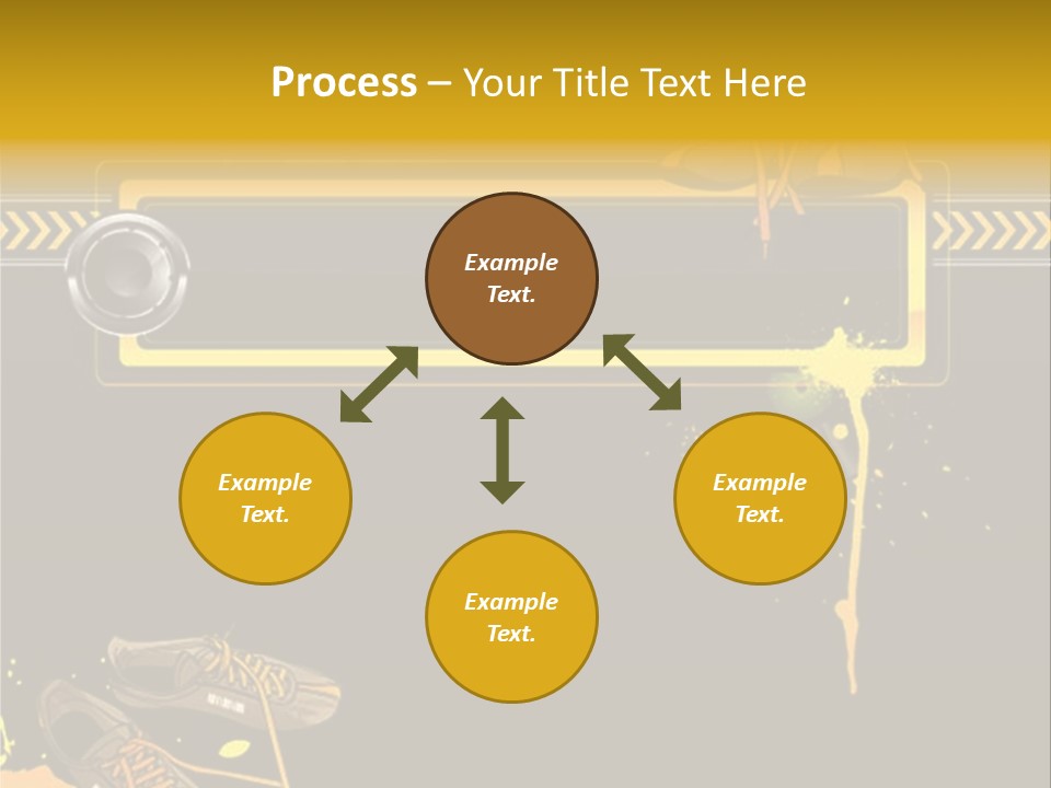 Stains Street Sneakers PowerPoint Template