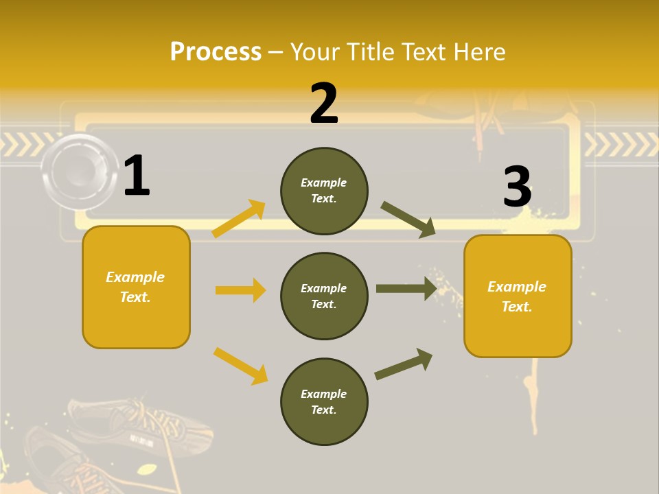 Stains Street Sneakers PowerPoint Template