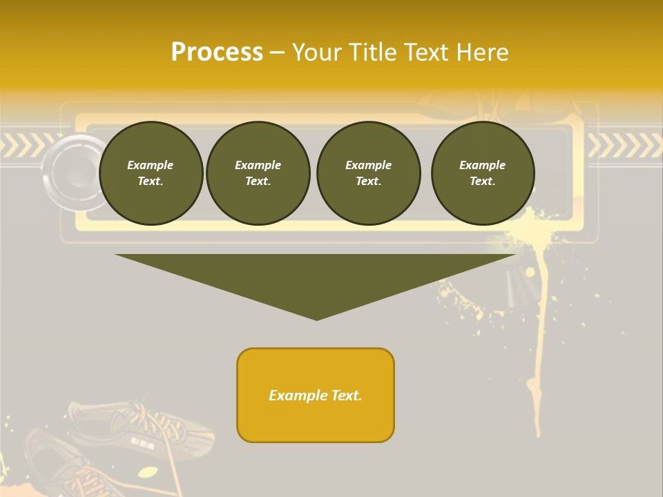 Stains Street Sneakers PowerPoint Template