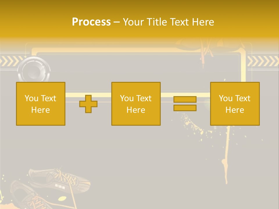 Stains Street Sneakers PowerPoint Template