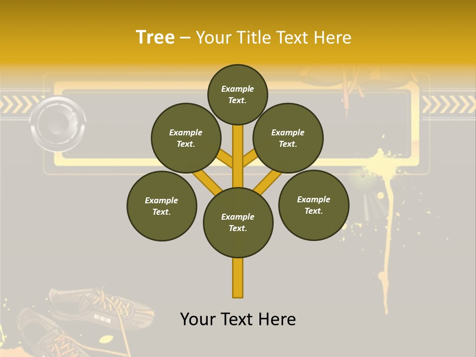 Stains Street Sneakers PowerPoint Template