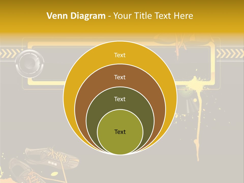 Stains Street Sneakers PowerPoint Template