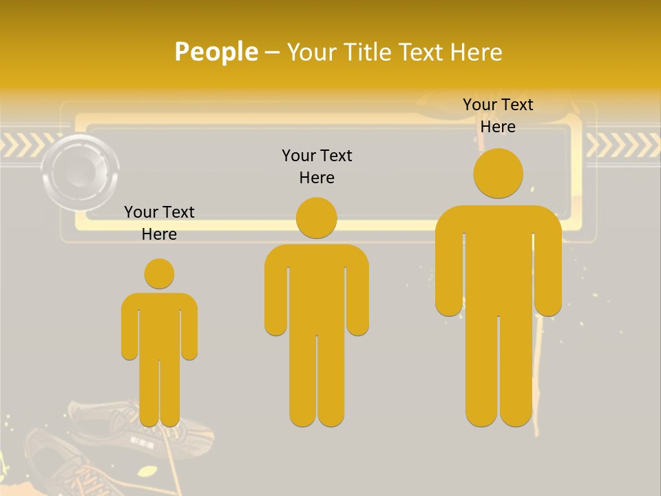 Stains Street Sneakers PowerPoint Template