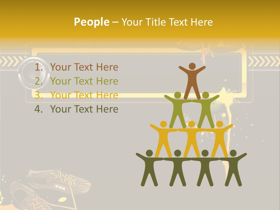 Stains Street Sneakers PowerPoint Template