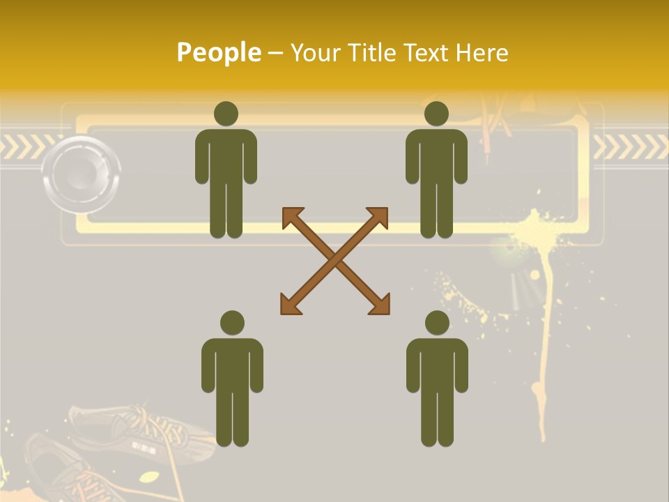 Stains Street Sneakers PowerPoint Template