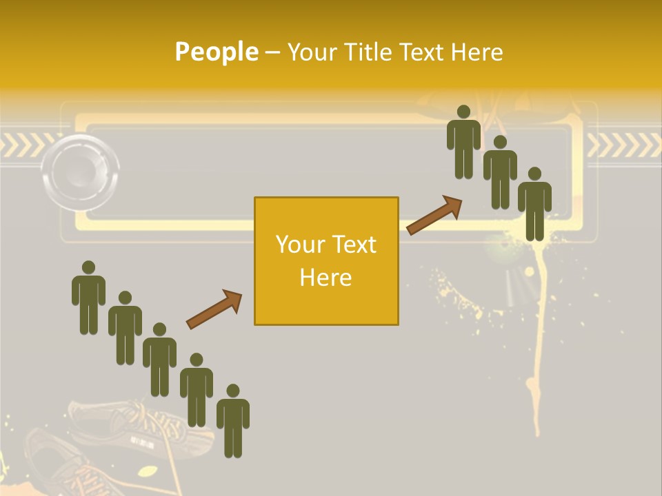 Stains Street Sneakers PowerPoint Template