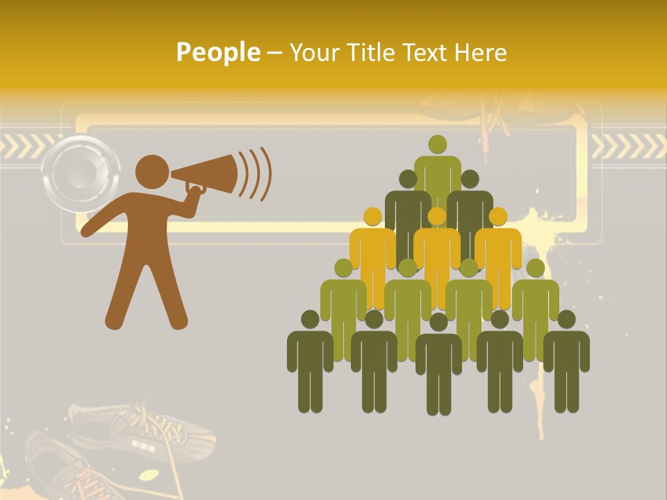 Stains Street Sneakers PowerPoint Template