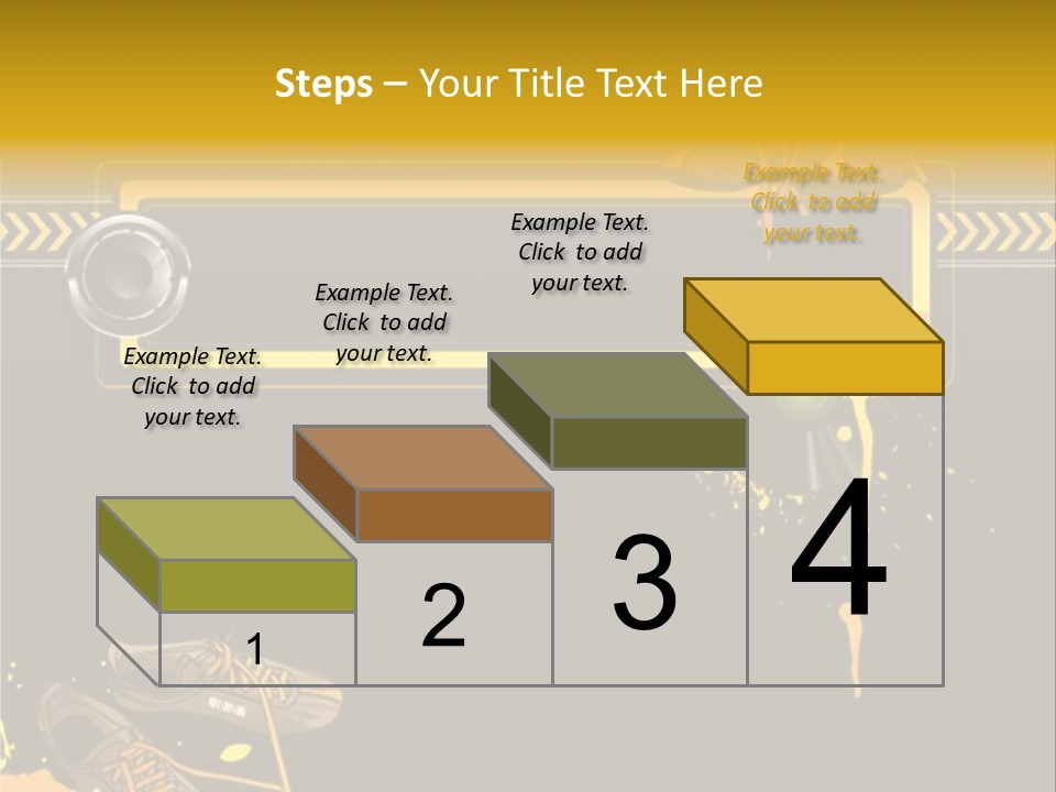 Stains Street Sneakers PowerPoint Template