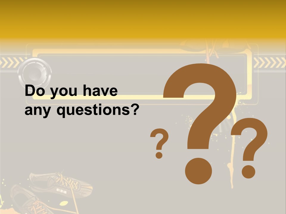 Stains Street Sneakers PowerPoint Template