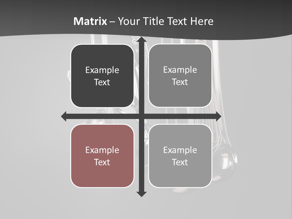 Shiny Black And White Concept PowerPoint Template