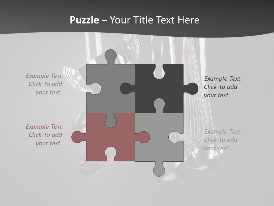 Shiny Black And White Concept PowerPoint Template
