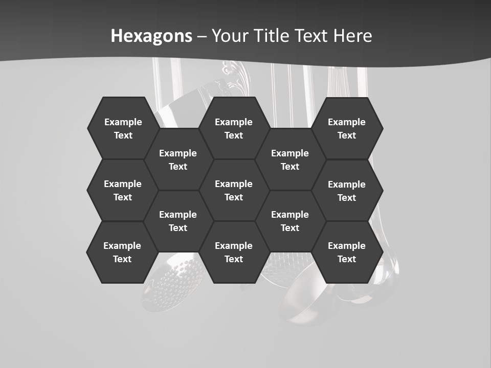 Shiny Black And White Concept PowerPoint Template