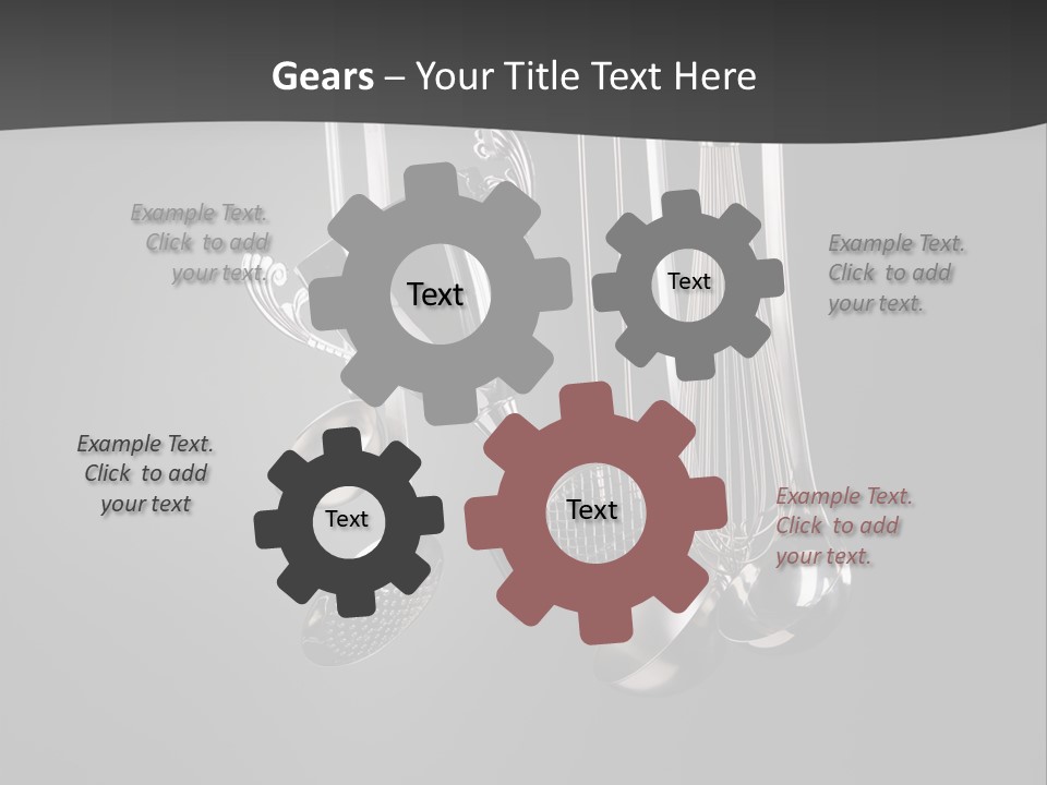 Shiny Black And White Concept PowerPoint Template