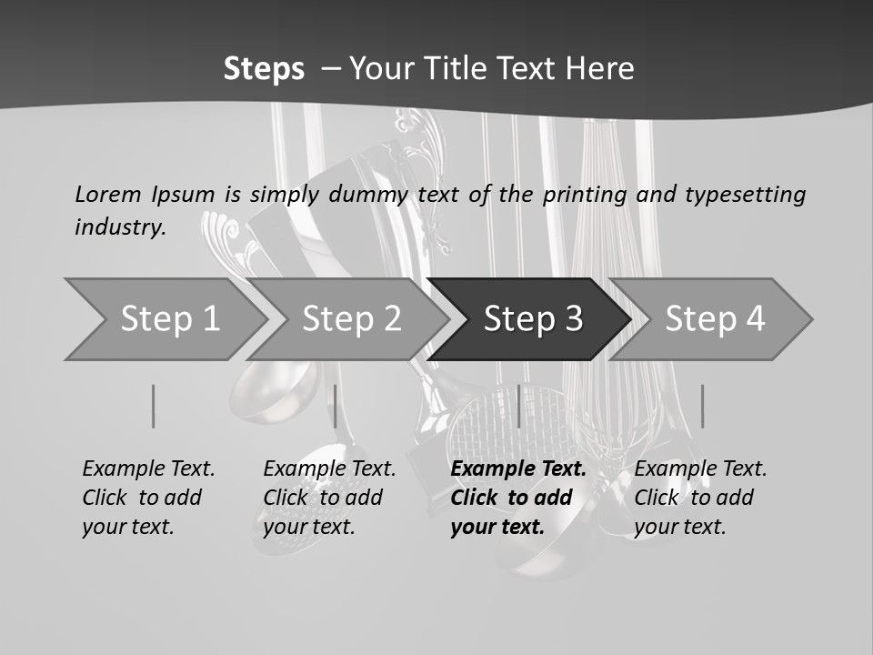 Shiny Black And White Concept PowerPoint Template