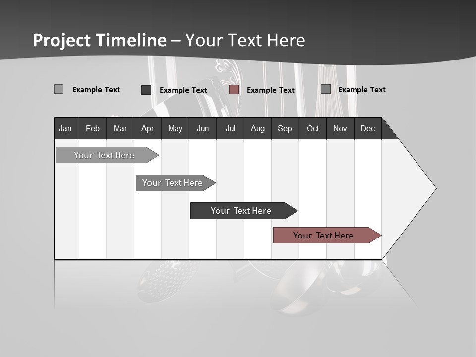 Shiny Black And White Concept PowerPoint Template