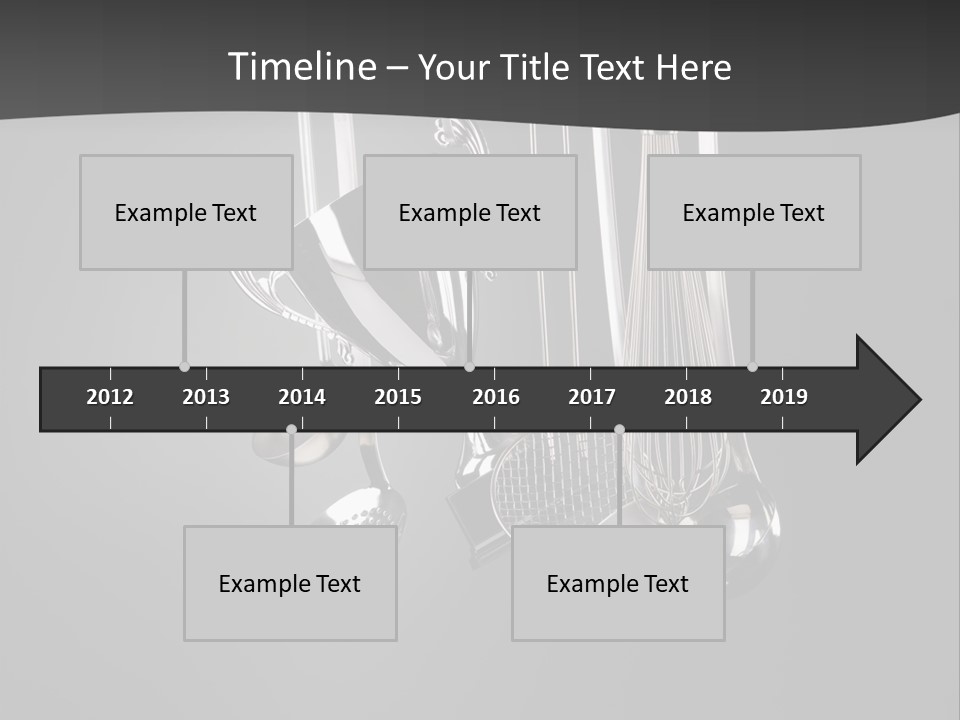 Shiny Black And White Concept PowerPoint Template