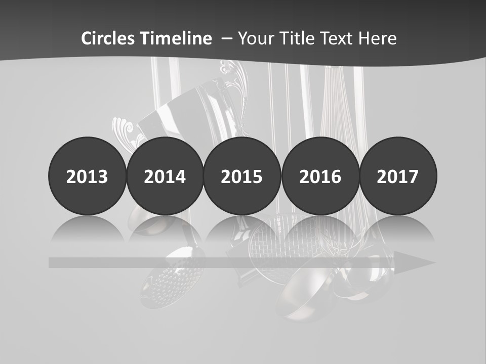 Shiny Black And White Concept PowerPoint Template