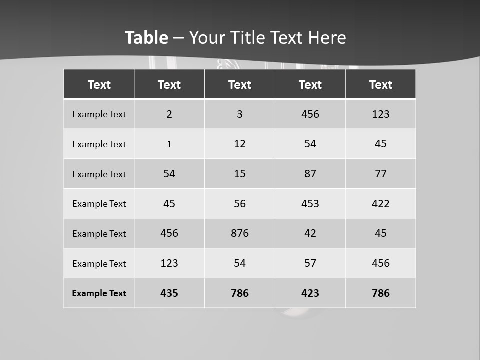 Shiny Black And White Concept PowerPoint Template