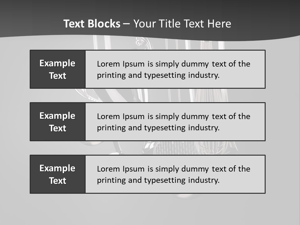 Shiny Black And White Concept PowerPoint Template