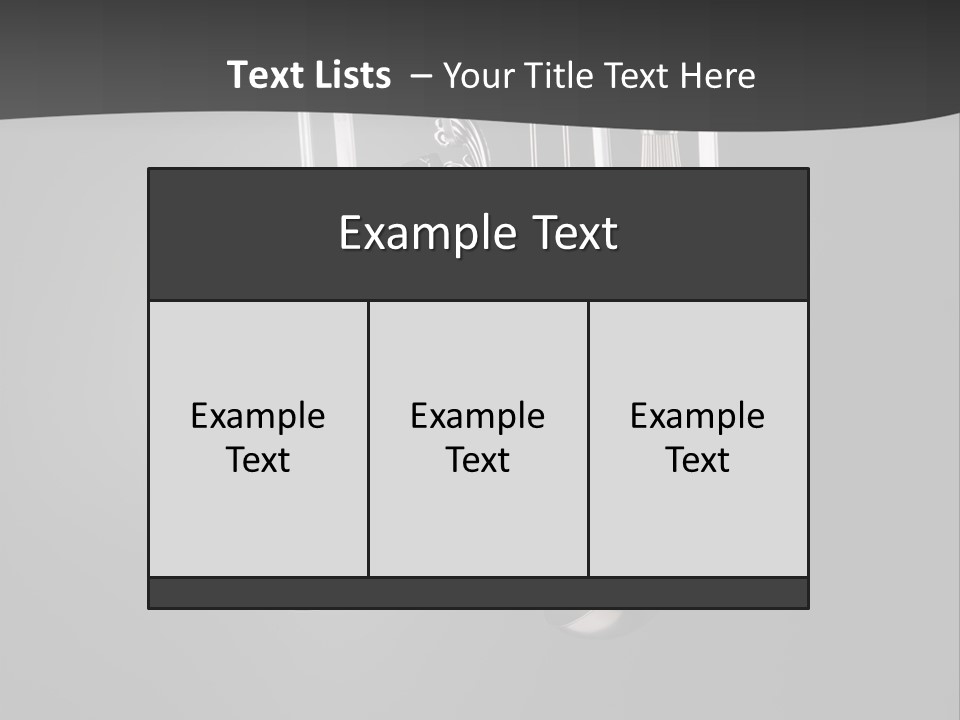 Shiny Black And White Concept PowerPoint Template