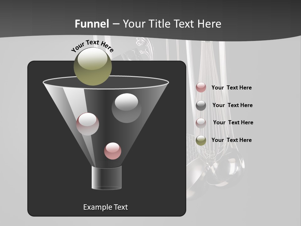 Shiny Black And White Concept PowerPoint Template