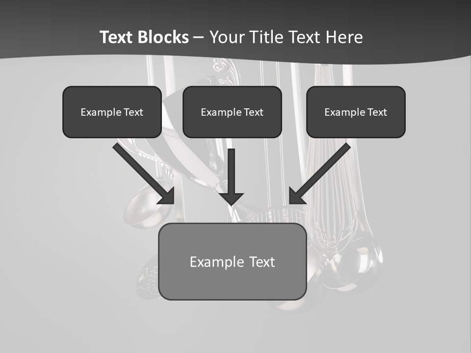 Shiny Black And White Concept PowerPoint Template