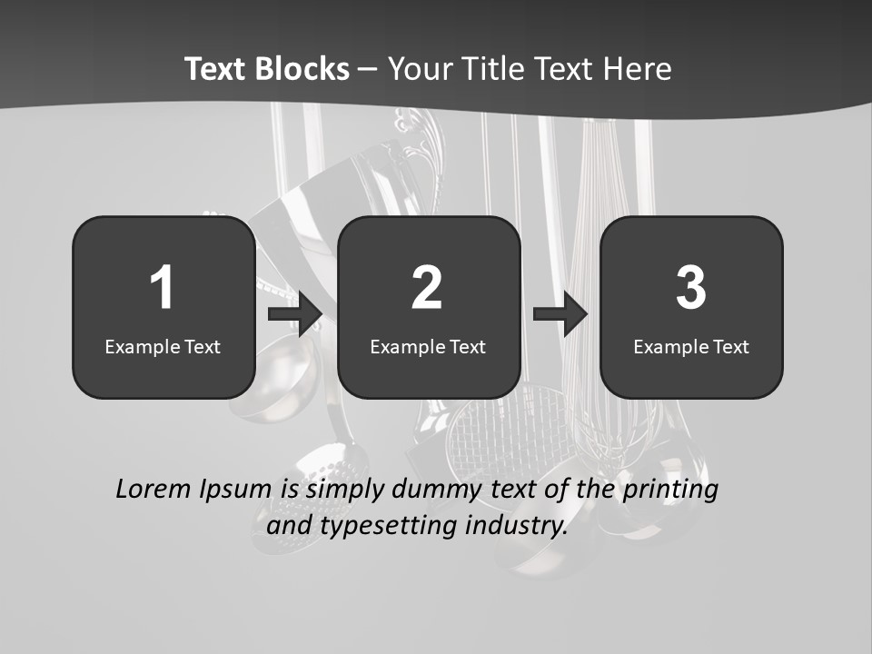 Shiny Black And White Concept PowerPoint Template