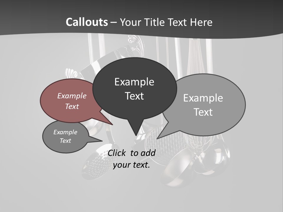 Shiny Black And White Concept PowerPoint Template