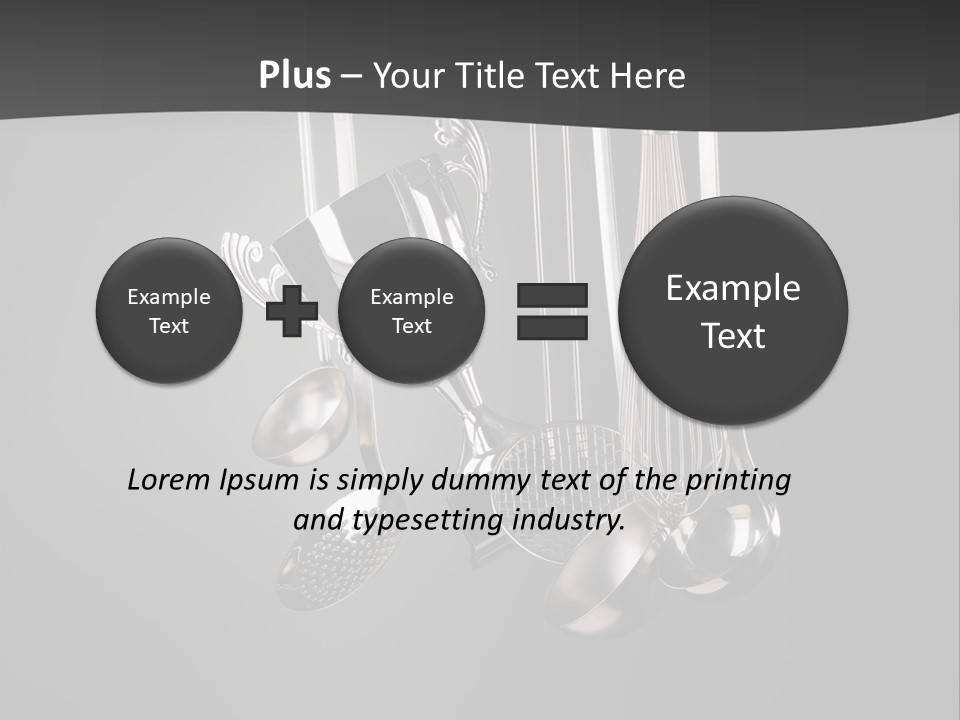Shiny Black And White Concept PowerPoint Template