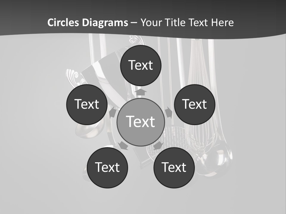 Shiny Black And White Concept PowerPoint Template