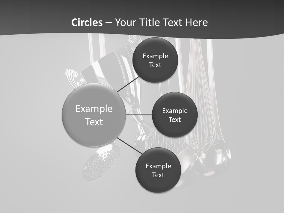 Shiny Black And White Concept PowerPoint Template
