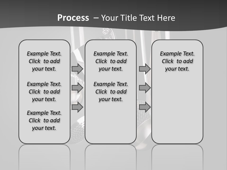Shiny Black And White Concept PowerPoint Template