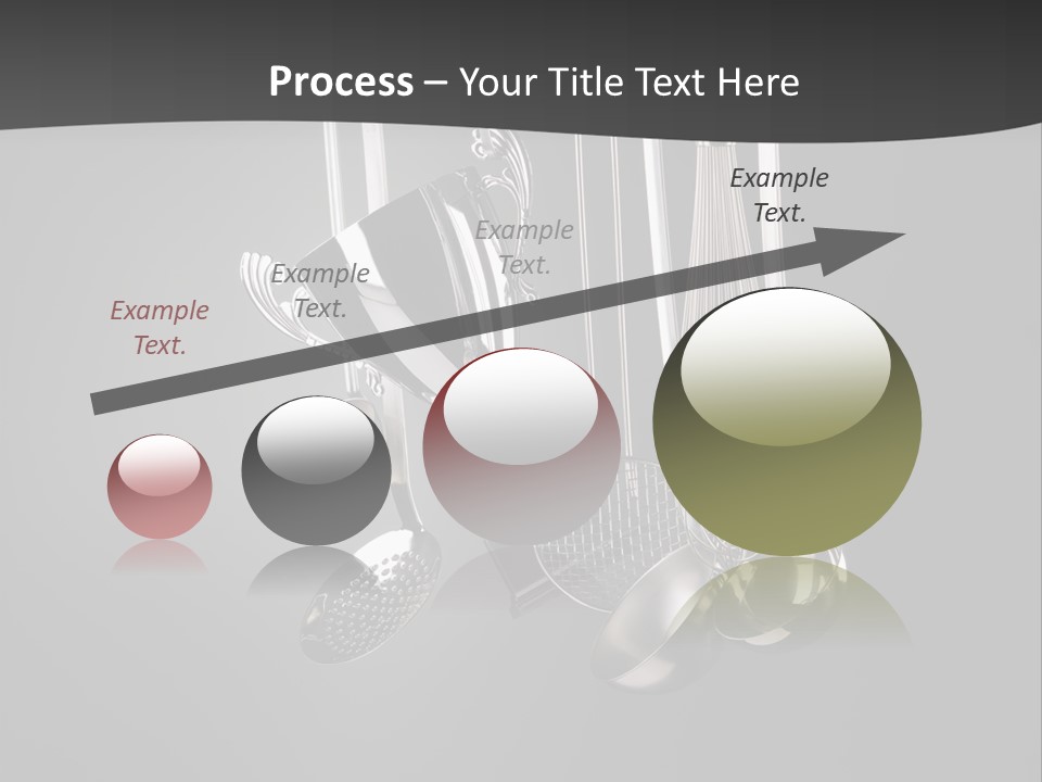 Shiny Black And White Concept PowerPoint Template