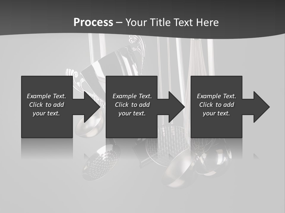 Shiny Black And White Concept PowerPoint Template