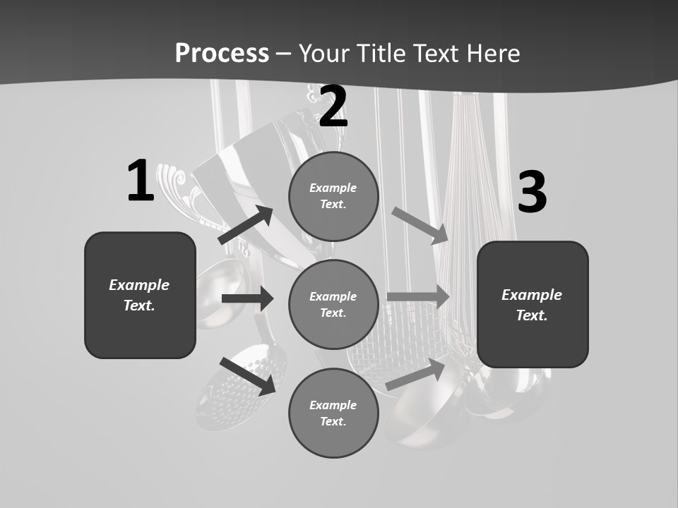 Shiny Black And White Concept PowerPoint Template