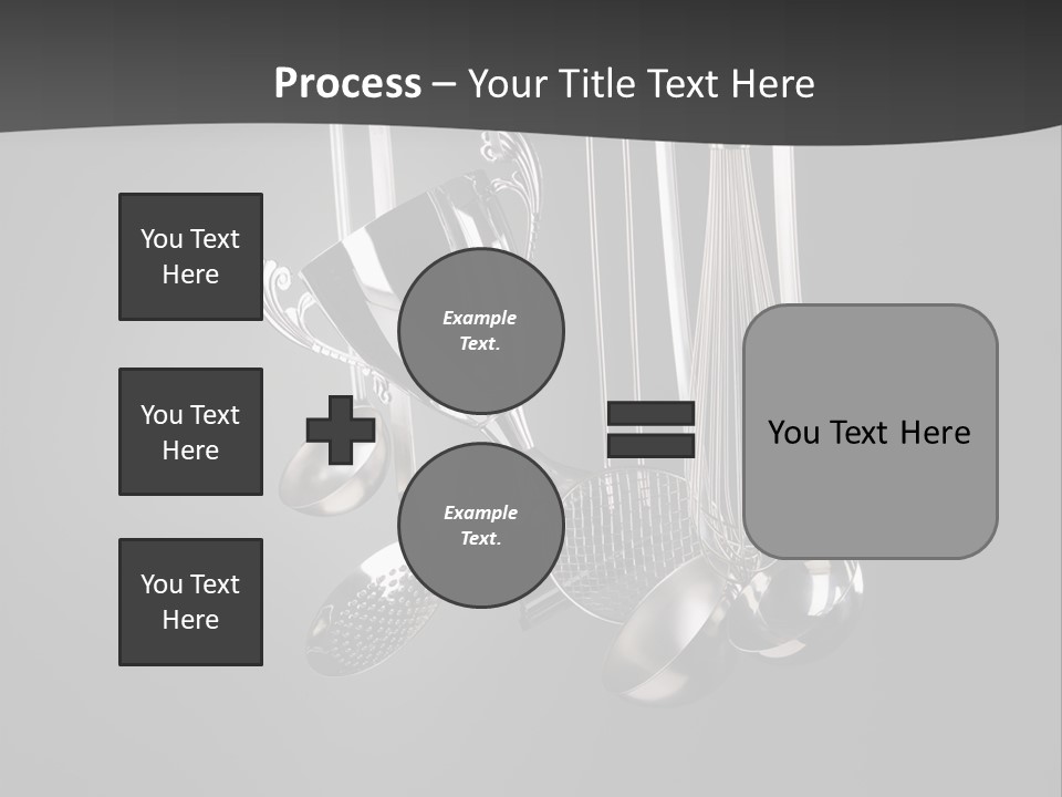 Shiny Black And White Concept PowerPoint Template