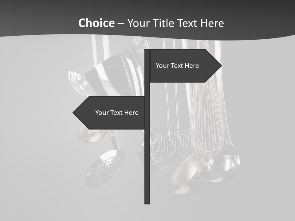 Shiny Black And White Concept PowerPoint Template