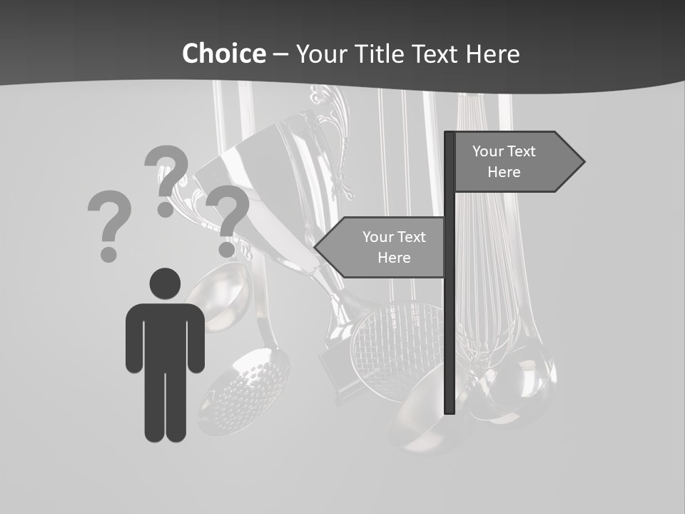 Shiny Black And White Concept PowerPoint Template