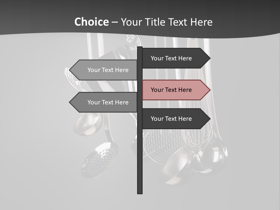 Shiny Black And White Concept PowerPoint Template
