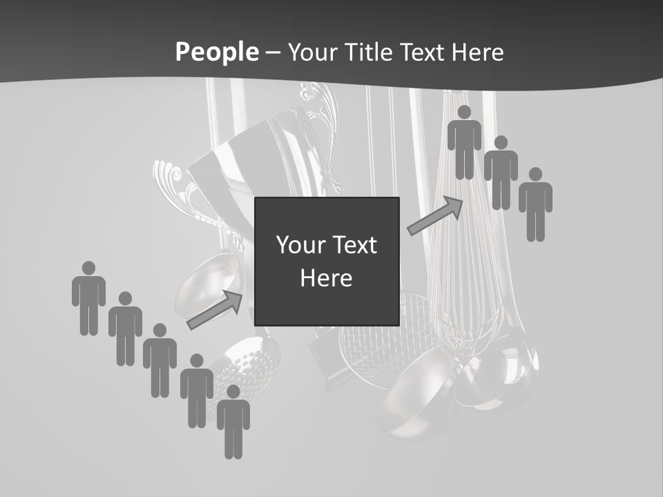 Shiny Black And White Concept PowerPoint Template
