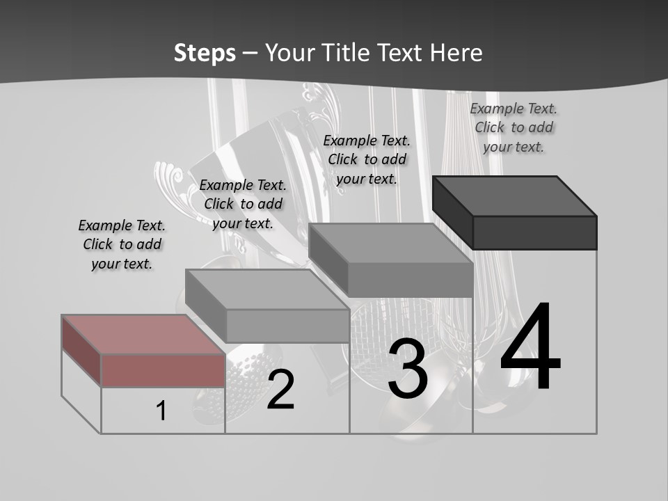 Shiny Black And White Concept PowerPoint Template