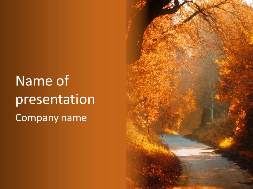 Warmth Garden Red PowerPoint Template