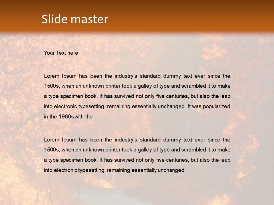 Warmth Garden Red PowerPoint Template