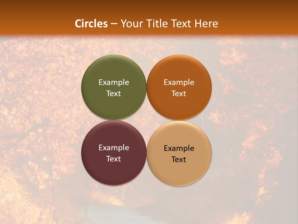 Warmth Garden Red PowerPoint Template