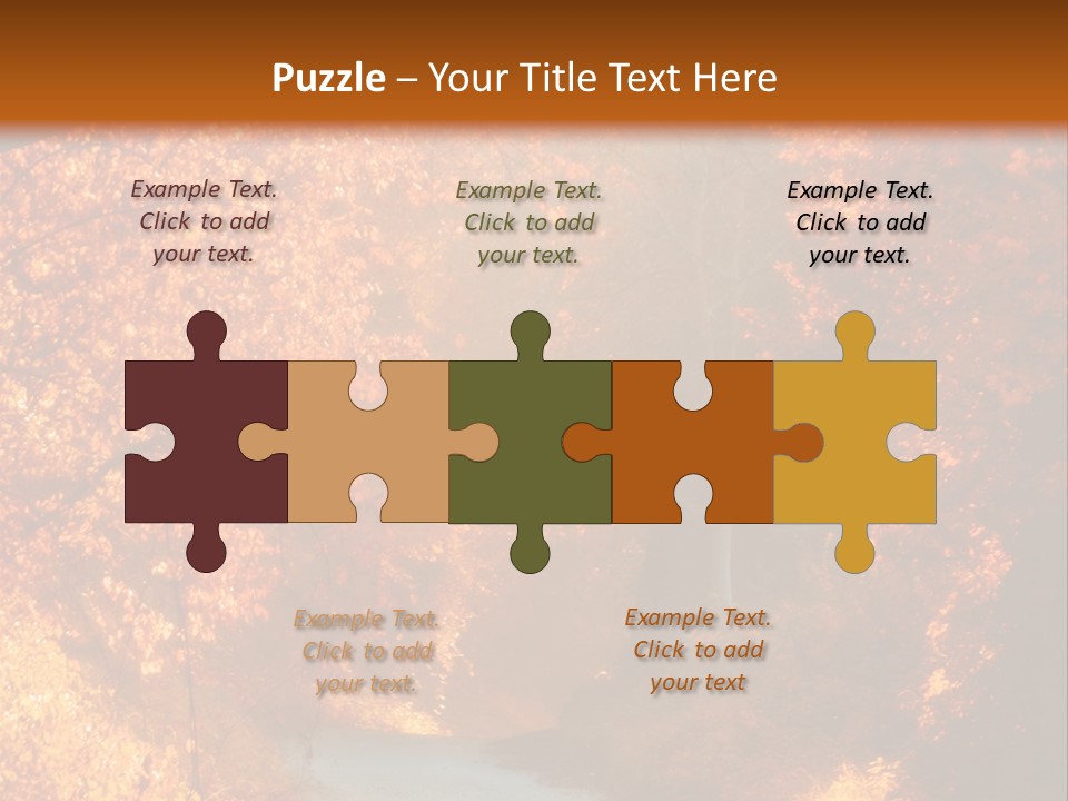 Warmth Garden Red PowerPoint Template