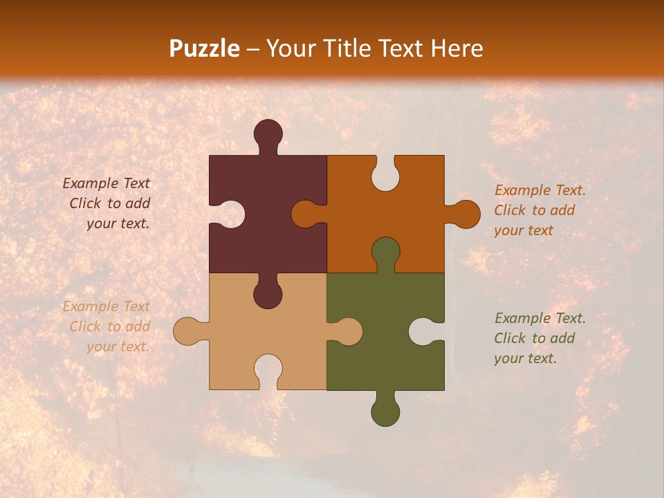 Warmth Garden Red PowerPoint Template