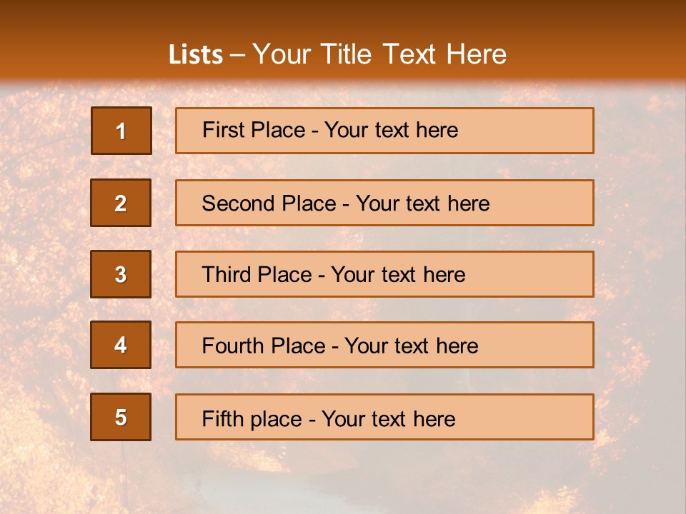 Warmth Garden Red PowerPoint Template