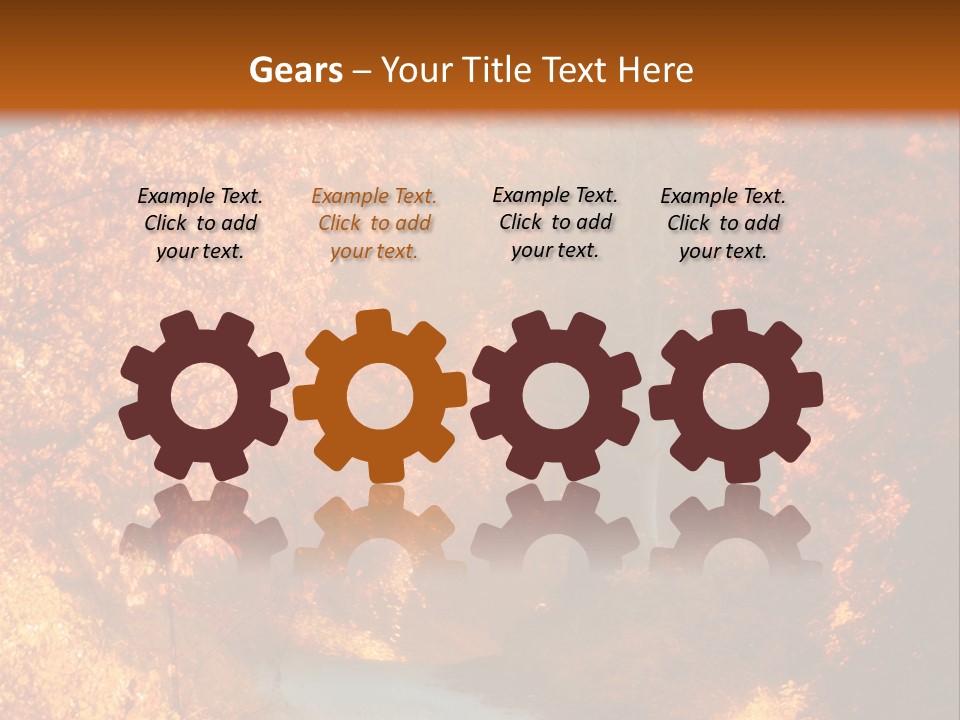 Warmth Garden Red PowerPoint Template